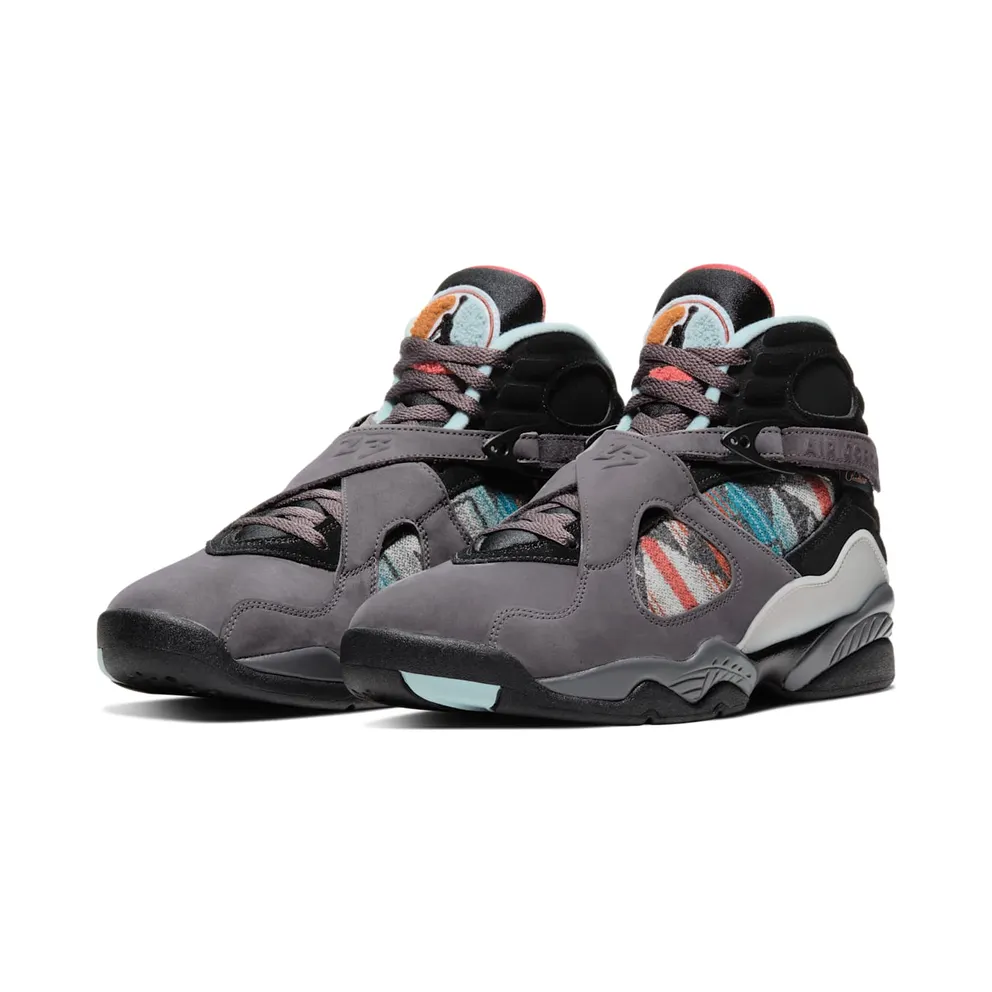 Jordan 8 Retro N7 (2019) Thunder Grey/Light Graphite-Gold Suede-Black (CQ9601-001)