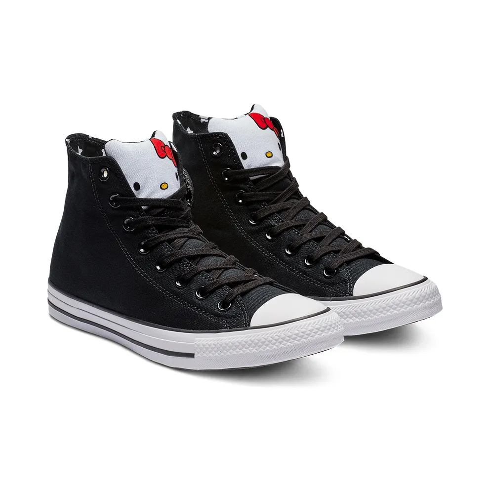 Converse Chuck Taylor All-Star Hi Hello Kitty Black (W) Black/Fiery Red-White (163910C)