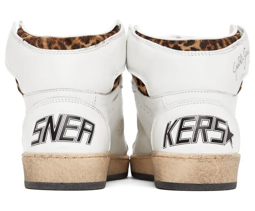 Golden Goose White Leopard Sky Star Sneakers (F00230.F002193.10805) (4)