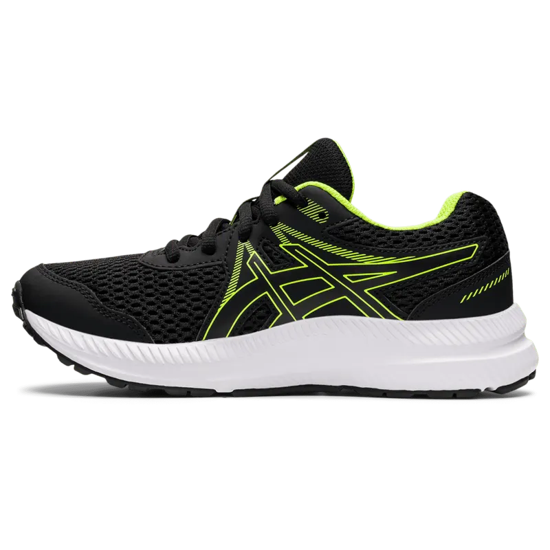 Asics CONTEND™ 7 GS Black/Hazard Green (1014A192.005)