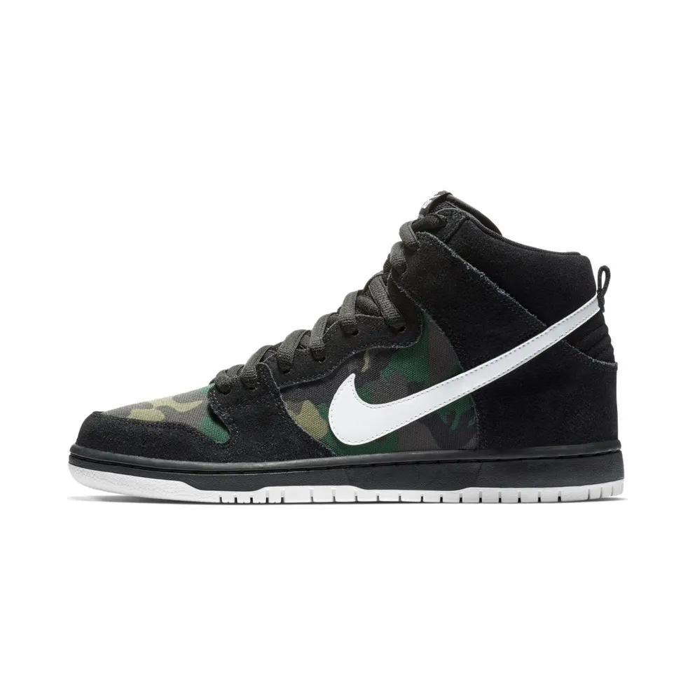 Nike SB Dunk High Camo Black/White-Iguana (BQ6826-001)