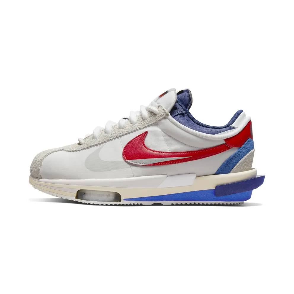 Nike x sacai Zoom Cortez White/Light Cream/University Red (DQ0581-100)