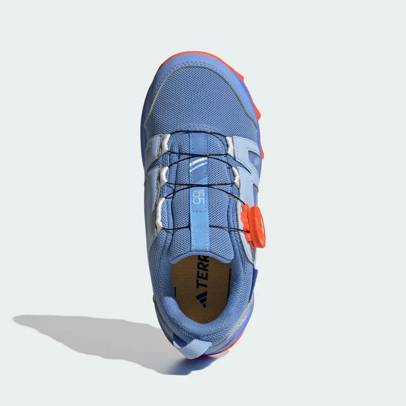 adidas Terrex Agravic BOA RAIN.RDY Trail Running Blue Dawn / Cloud White / Impact Orange (HQ3498)