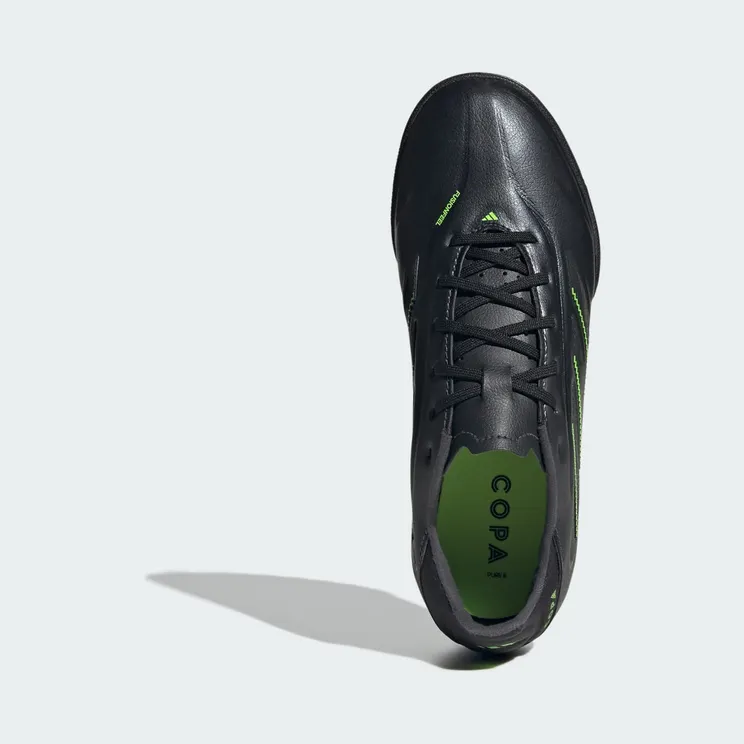 adidas Copa Pure 3 League Turf Boots Kids “Core Black / Dgh Solid Grey / Lucid Lemon” (JR2882)