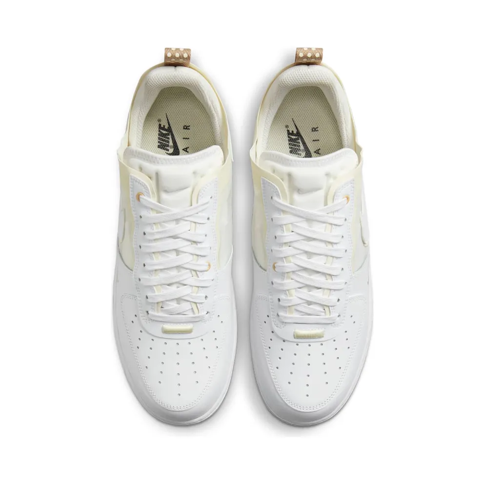 Nike Air Force 1 React Coconut Milk – “White / White-coconut Milk / Light Iron Ore” (DH7615-100)