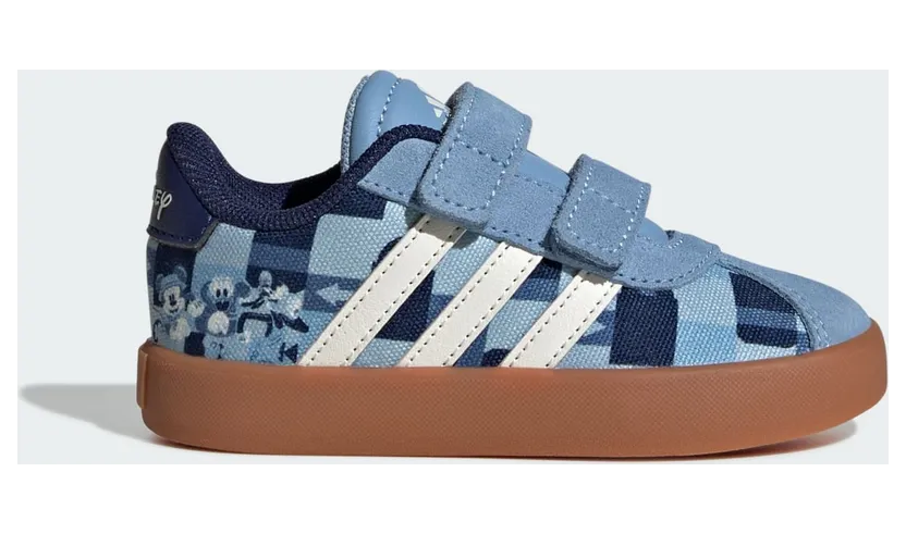 ADIDAS DISNEY MICKEY MOUSE VL COURT SCHOENEN PEUTERS Ash Blue / Off White / Crew Blue (JH6078)