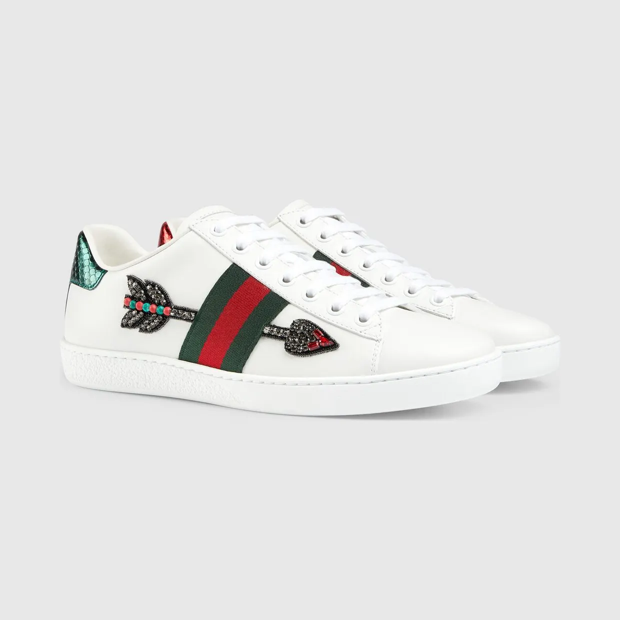Gucci Ace Embroidered Arrow (454551 02JP0 9064) (2)