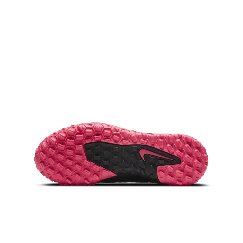Nike Phantom GT Academy DF TF Black Pink Blast (Kids) Black/Pink Blast-Metallic Silver (CW6695-006)
