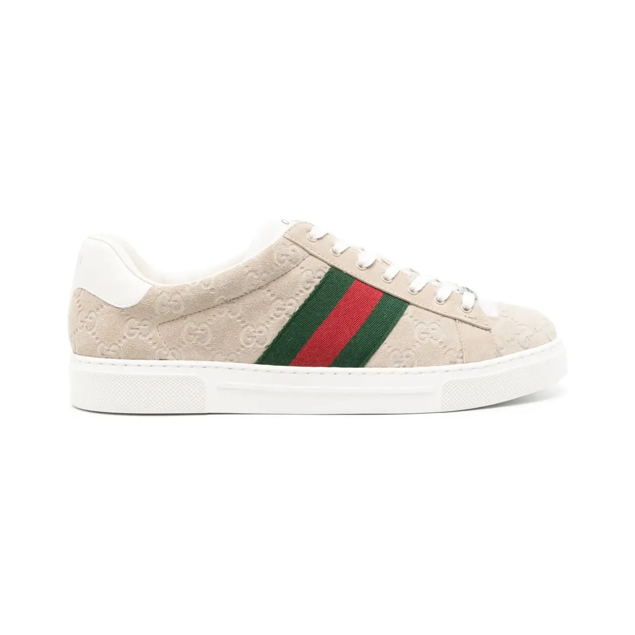 Gucci Ace Web sneakers – Beige (798652AADV9)