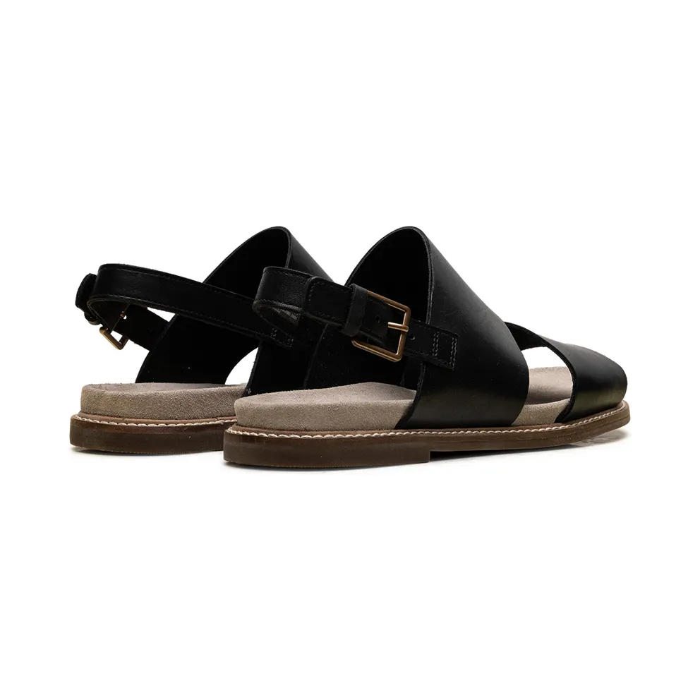 Clarks Corsio Slide “Black Canvas” (26152043)