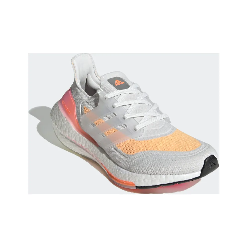 adidas Ultraboost 21 Crystal White / Crystal White / Acid Orange (FY0400)
