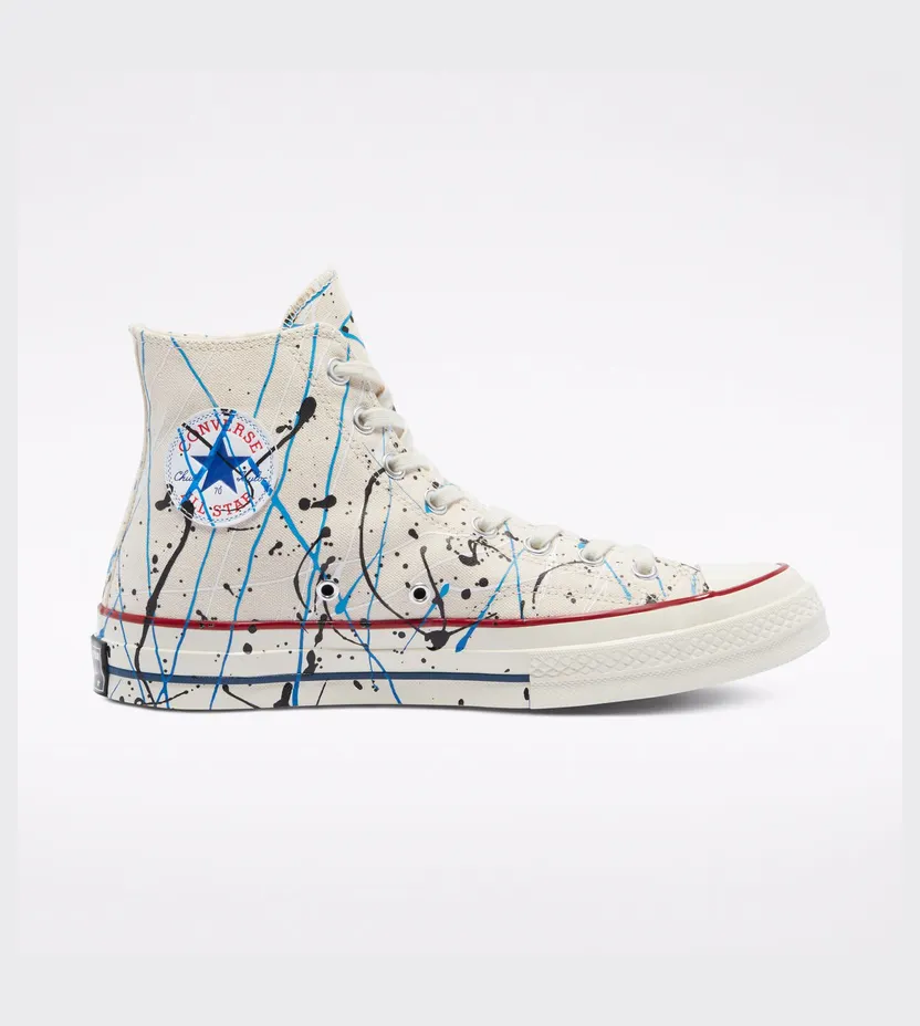 Converse Archive Paint Splatter Chuck 70 High Top Egret/digital Blue/egret (170802C)