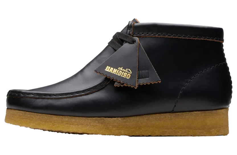 Clarks Wallabee Boot Smooth Leather “Black” (26177715)