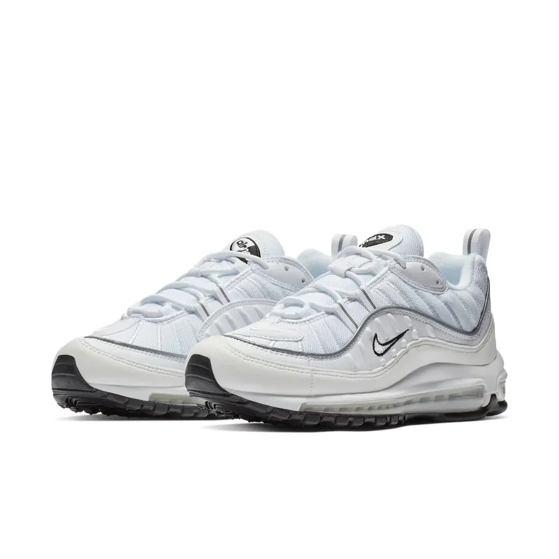 Nike Air Max 98 White Reflect Silver (W) White/White-Reflect Silver (AH6799-103)