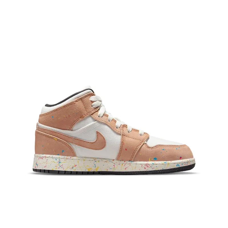 Jordan 1 Mid SE Brushstroke (GS) (DA8006-100)