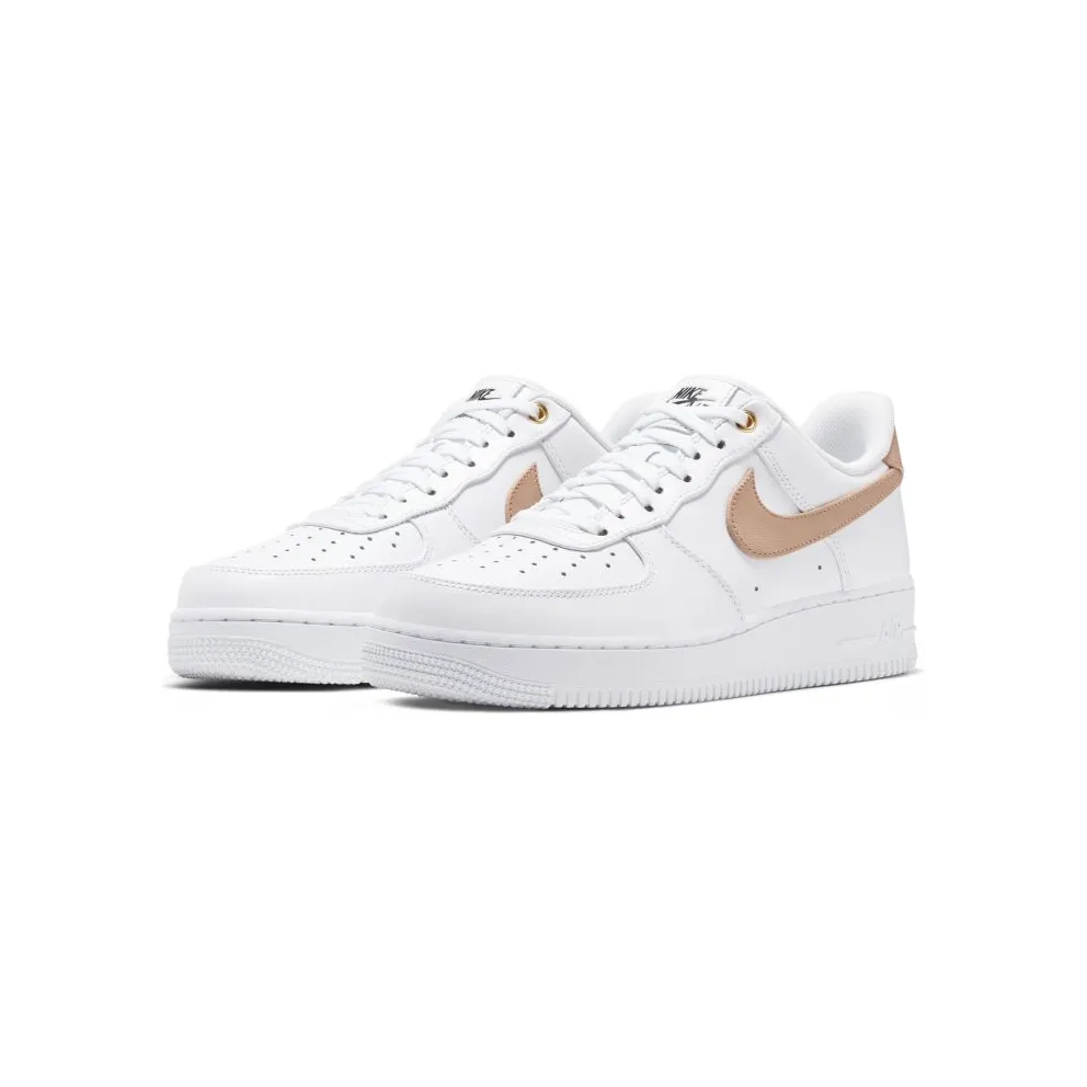 Nike Air Force 1 Low White Vachetta Tan White/Black-Metallic Gold-Vachetta Tan (CU6675-100)