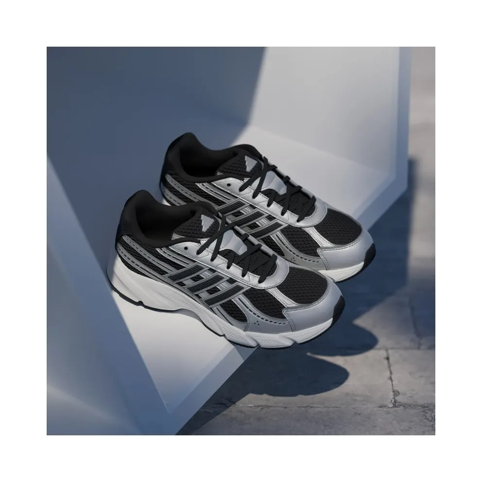 Adidas TECHNOCHAOS 2000 Shoes Core Black / Core Black / Silver Metallic (JR7228)