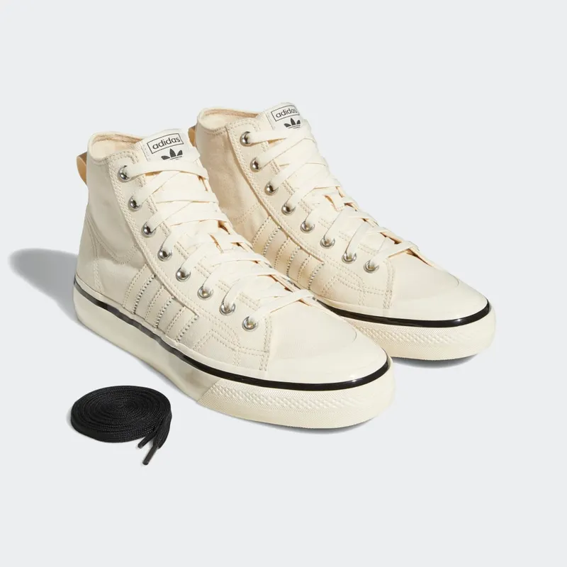 Adidas Nizza Hi RF 74 Ecru Tint / Cream White / Core Black (GX8347)