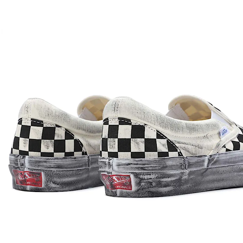 Vans Vault UA OG Classic Slip-On LX Stressed Black Checkerboard (VN0A32QNBKC)