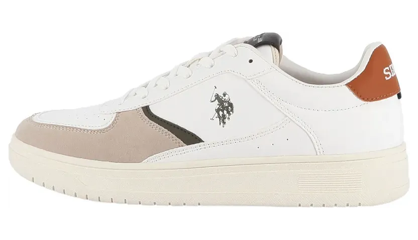 U.s. Polo Assn. sneaker White / Roasted Pecan (KOSMO015-WHI)