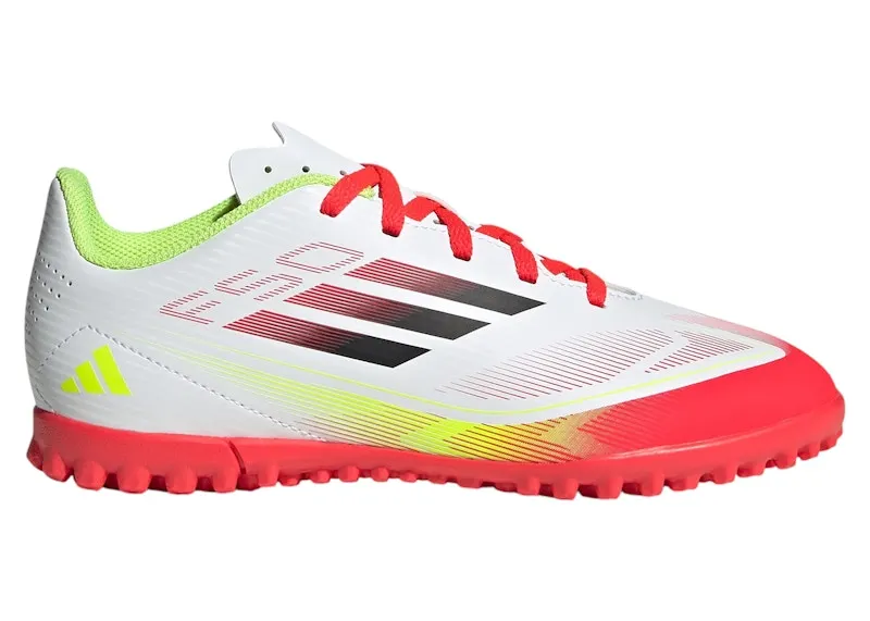 adidas F50 Club Turf Cloud White Core Black Solar Yellow (IE3732)
