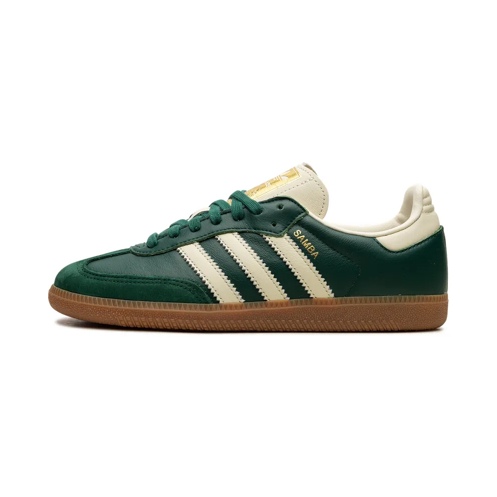 adidas Samba OG Shoes Collegiate Green / Cream White / Gold Metallic (IE0872)