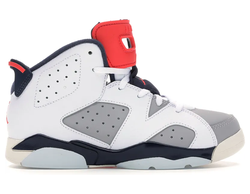 Air Jordan 6 Retro PS ‘Tinker’ White/Red-Grey (384666-104)
