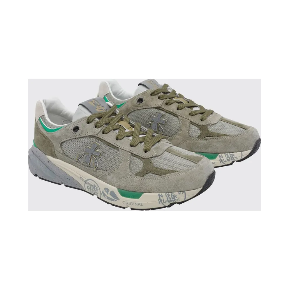 Premiata Mase Suede and Mesh Moss Green (MASE8017)