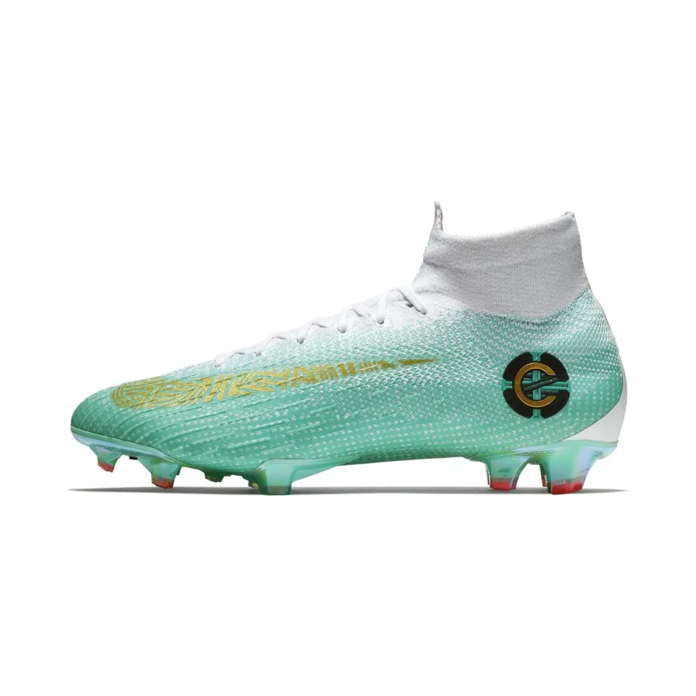 Nike Mercurial Superfly VI Elite CR7 FG Chapter 6 Special Edition Clear Jade/Metallic Vivid Gold-White (AJ3547-391)