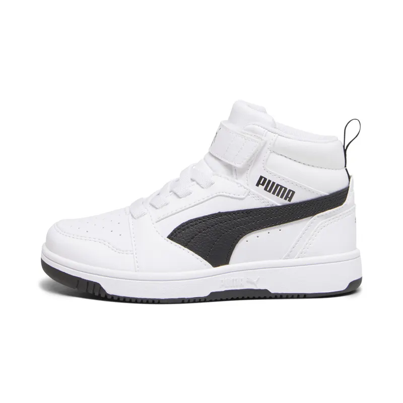 Puma Rebound V6 Mid “Puma White / Puma Black” (393832_02)