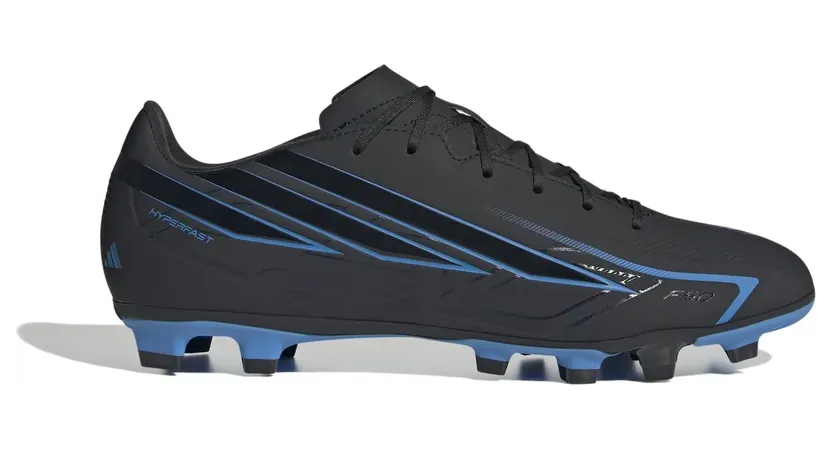 Adidas F50 Hyperfast Club FG/MG Nockenschuhe, schwarz, Größe 45 ⅓ (KJ0992)
