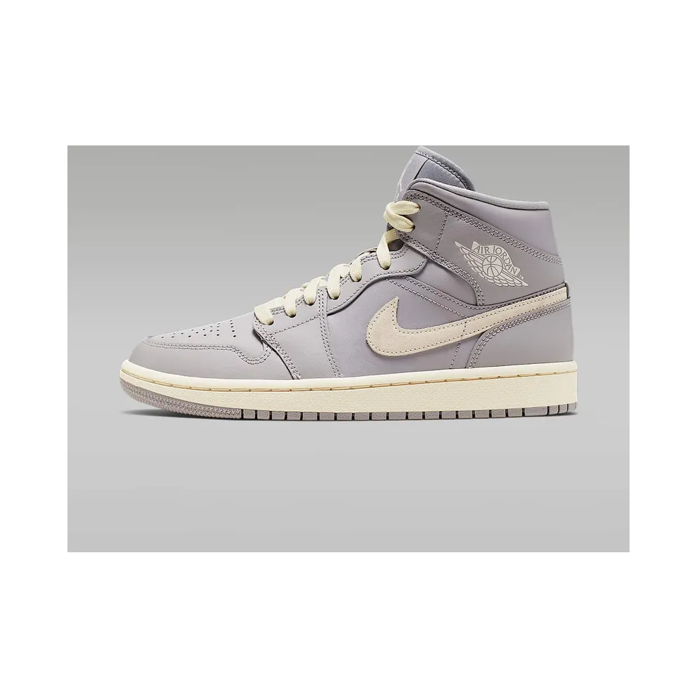 Jordan 1 Mid Atmosphere Grey Pale Ivory (W) Atmosphere Grey/Pale Ivory (CD7240-002)