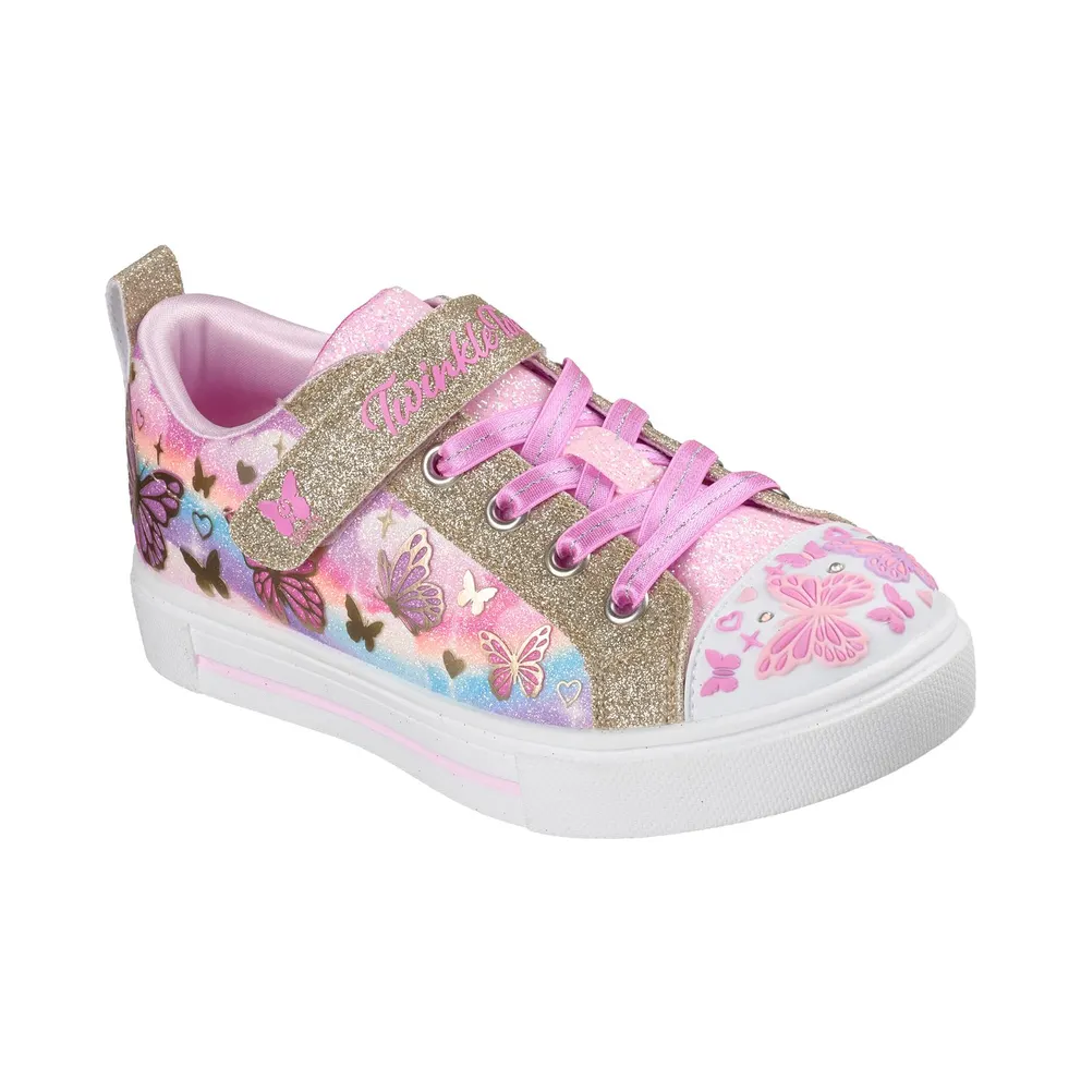 Skechers Twinkle Toes: Twinkle Sparks “Butterfly Sky Sneaker Pink” (314470CPKMT)