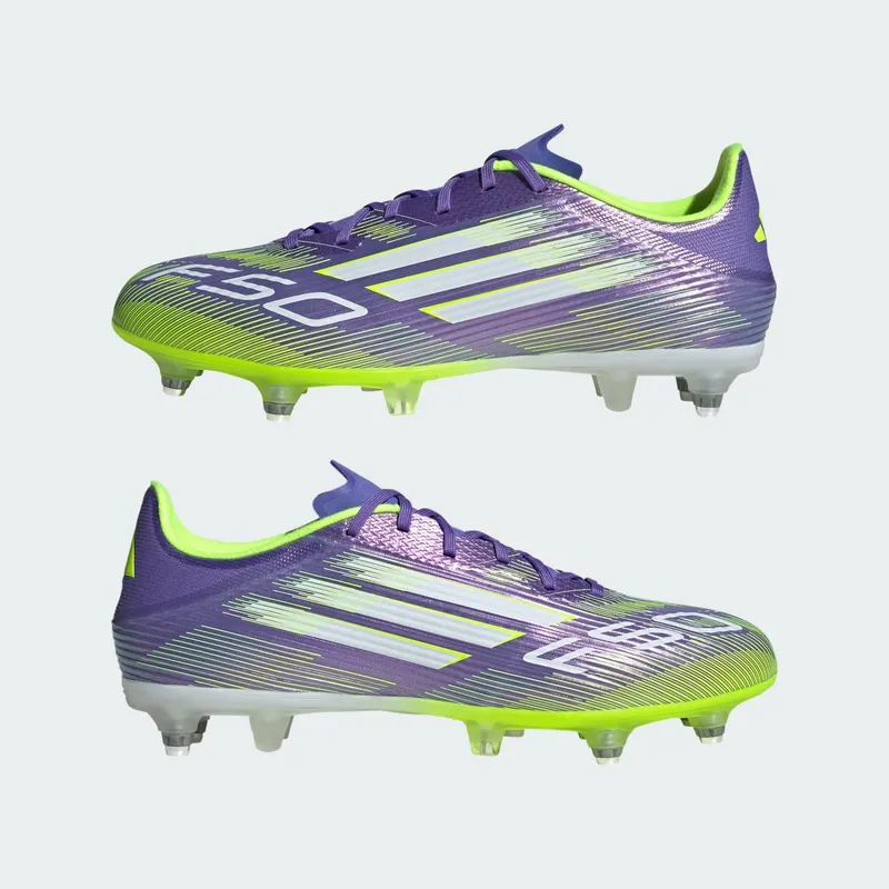 adidas F50 League SG Purple Rush Cloud White Lucid Lemon (JH7732)