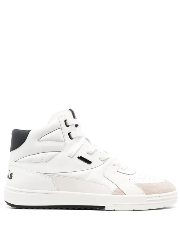 Palm Angels University High-Top- – White (PMIL002S23LEA0010110)