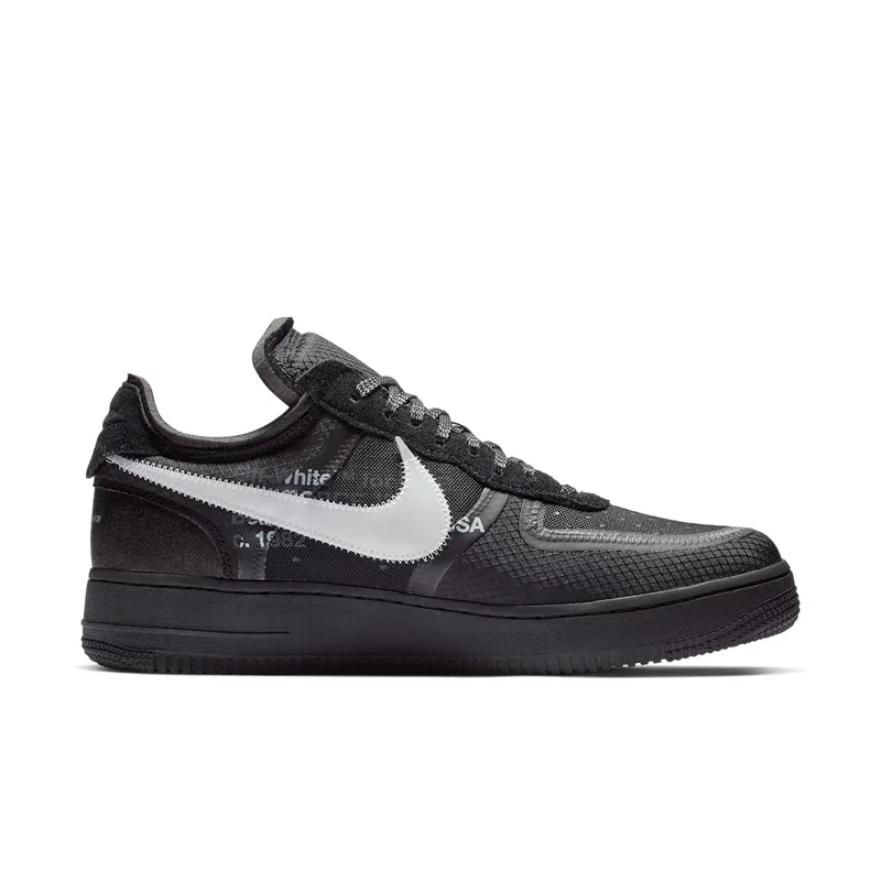 Nike x Off White Air Force AF 1 Low Black (2018) (AO4606-001)