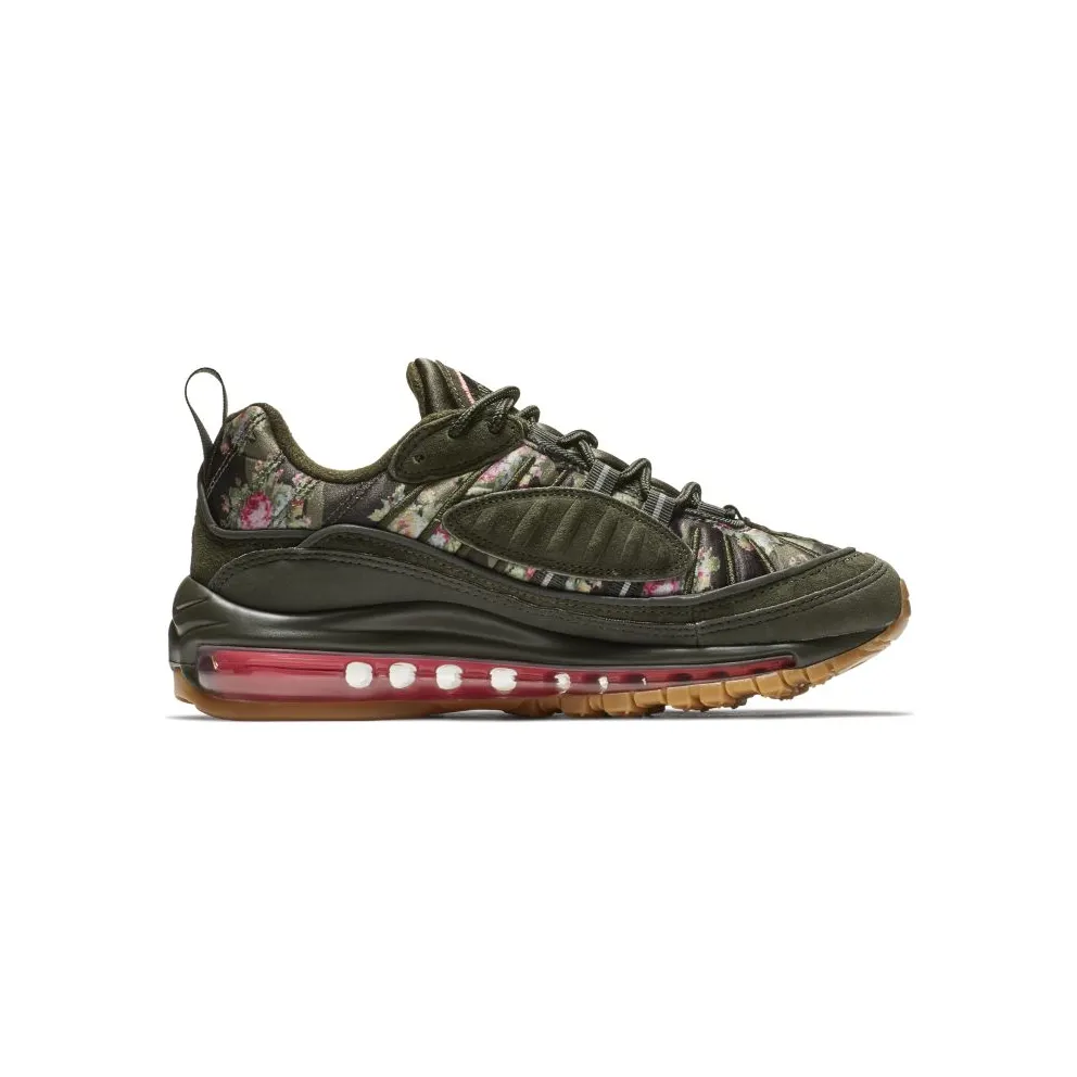 Nike Air Max 98 Floral Sequoia (W) Sequoia/Metallic Black-Sunset Pulse-Gum Light Brown (AQ6468-300)