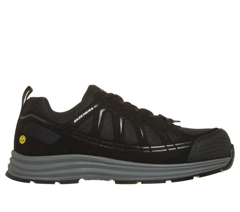 Skechers Work: Malad II Comp Toe Sneaker Black
