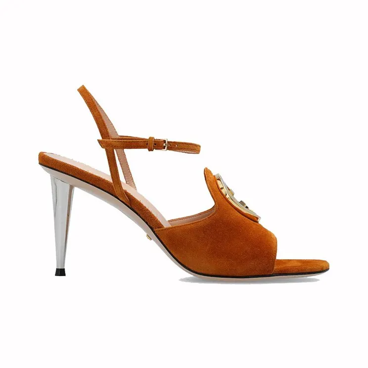 Gucci Blondie GG (85mm) Sandals Brown (723396 C6G00 8351)