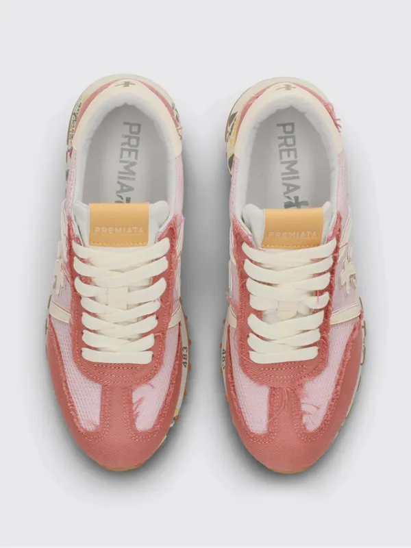 Premiata Lucy Suede and Nylon Sneakers Pink (LUCYD8137) (3)