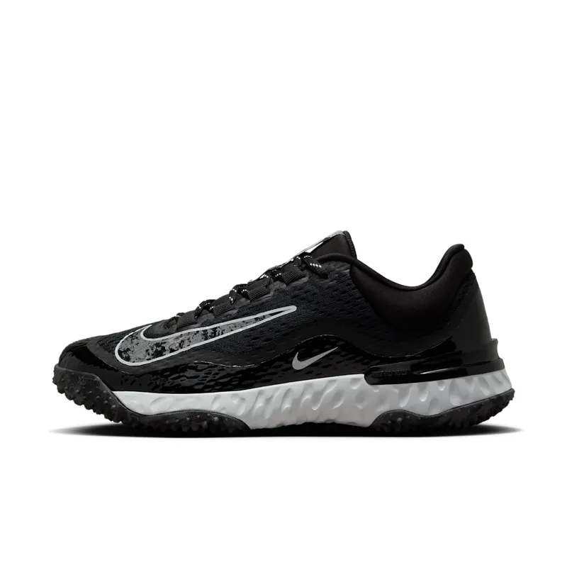 Nike Alpha Huarache Elite 4 Turf Black Pure Platinum Iron Grey (DV0496-001)