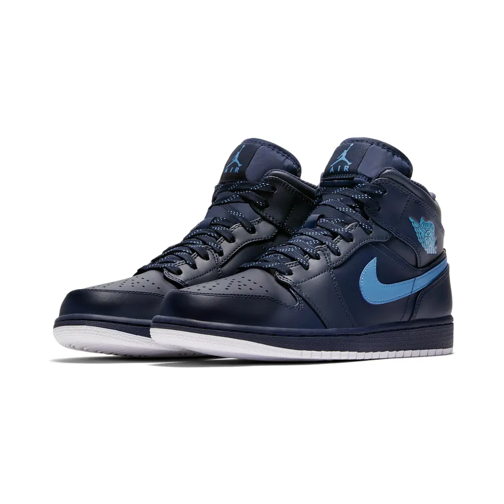 Jordan 1 Retro Mid Obsidian University Blue (554724-405)