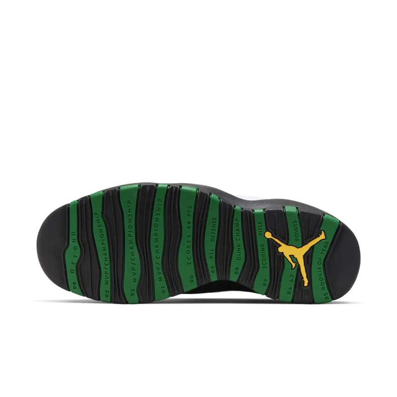 Jordan 10 Retro Seattle White/Black-Green-Yellow (310805-137)