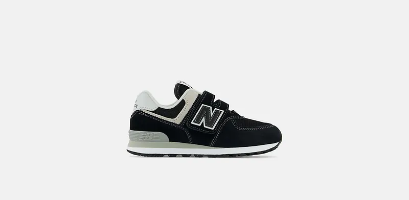 NEW BALANCE 574 Core Hook & Loop “BLACK / WHITE” (PV574EVB)