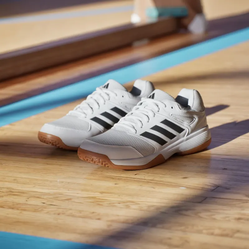 Adidas Speedcourt Indoor Kids Cloud White / Core Black / Gum (IE8034)