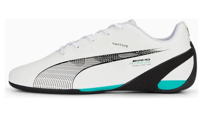 Puma Mercedes-AMG Petronas Motorsport Carbon Cat rijschoenen Wit/Groen/Zwart (307542-01)