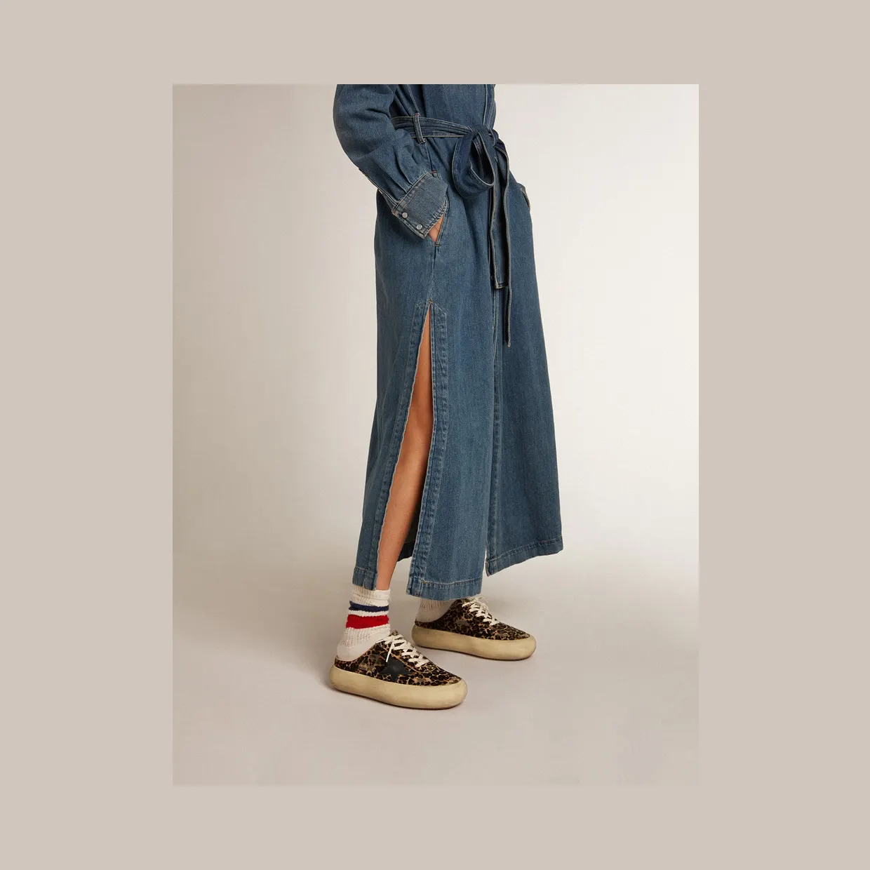 Golden Goose Space-Star Sabot In Leopard Print Pony Skin With Black Star (GWF00383.F003331.81472) (3)