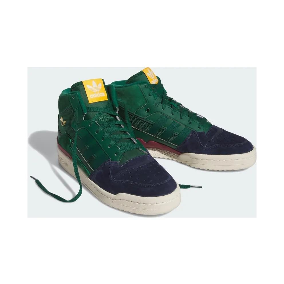 Adidas Forum Exhibit Mid Shadow Navy / Team Dark Green / Team Coll Burgundy 2 (FZ6278)