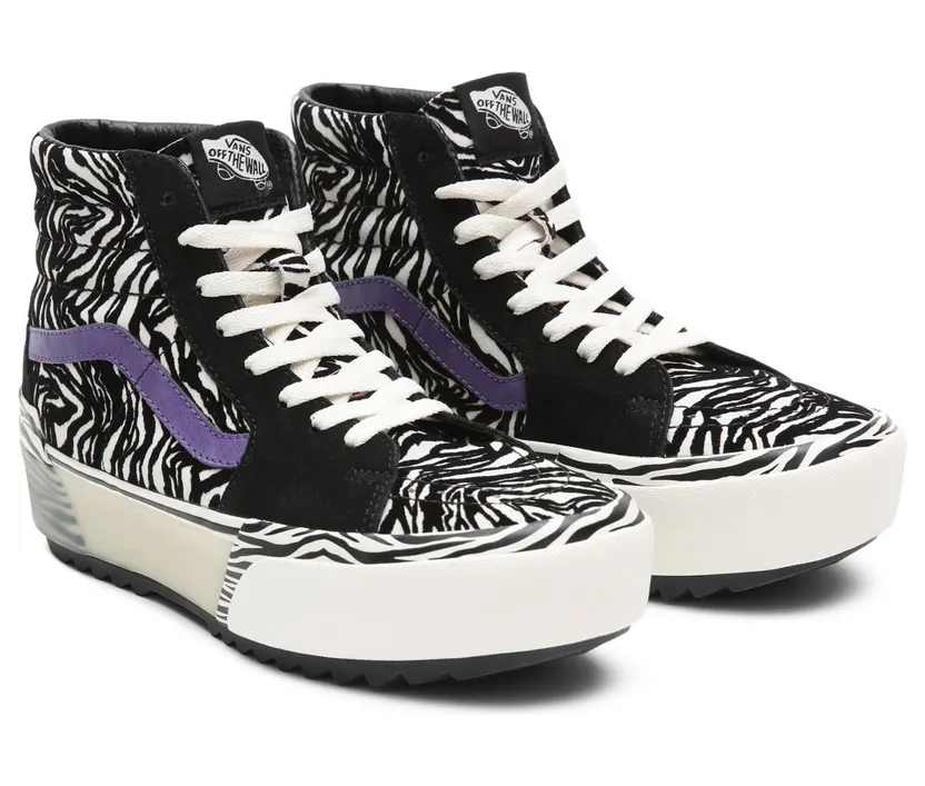 VANS Zebra Sk8-hi Stacked Schoenen (Zwart)