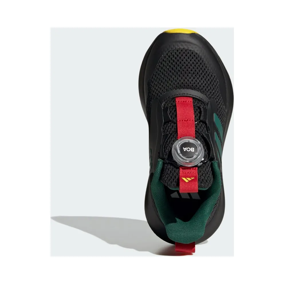 Adidas Fortarun 3.0 Boa Shoes Kids Core Black / Collegiate Green / Yellow (JI2197)